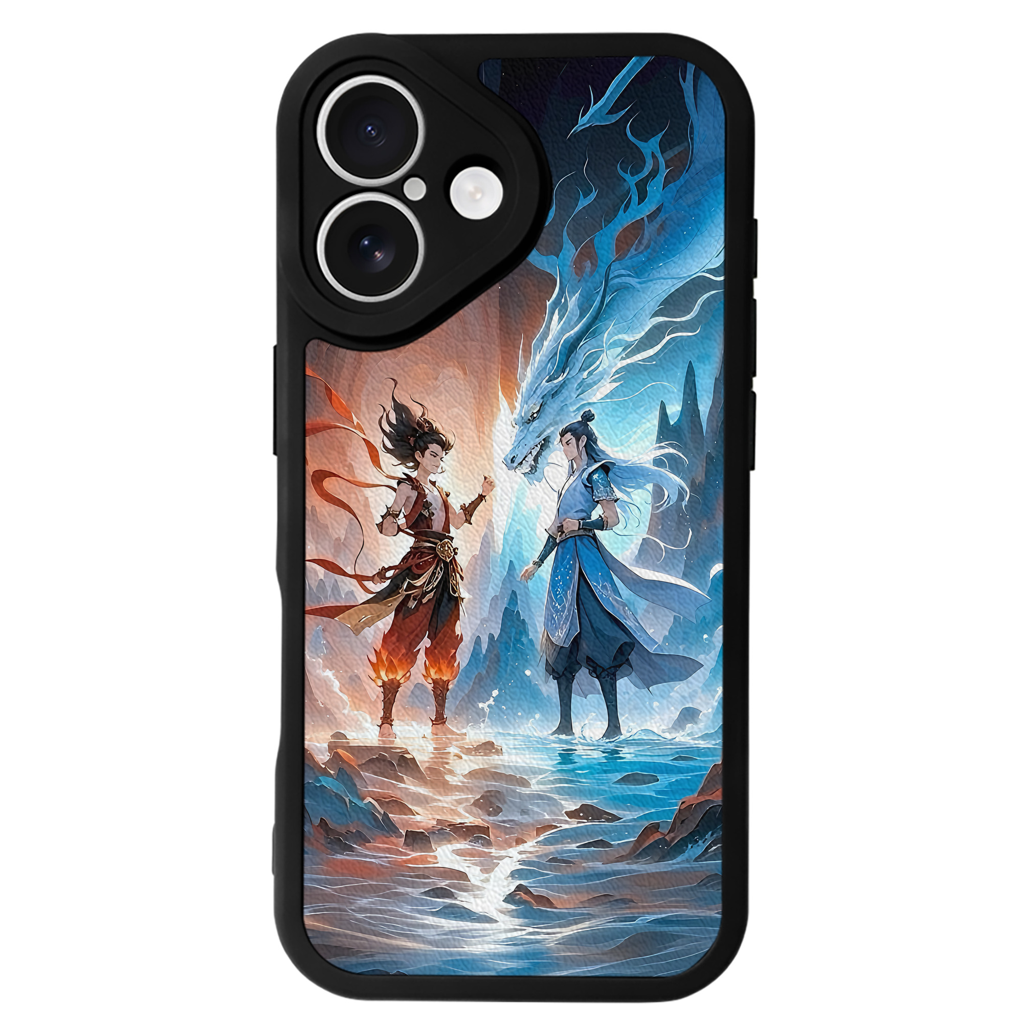 （画像用） Ne Zha 2 ナタ 魔童の大暴れ 【iPhone 16シリーズ対応】シリコンスマホケース（レザー調） 材質：シリコン